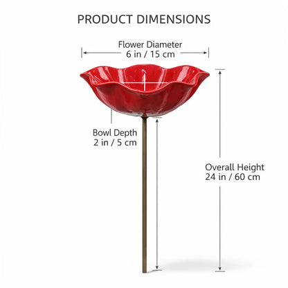 💖🎁2026 Mother's Day Gifts 50% Off--🎁Handmade Metal Flower Garden Stake🐦