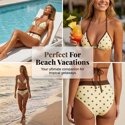 Women's Sexy Two Piece Drawstring Swimsuit