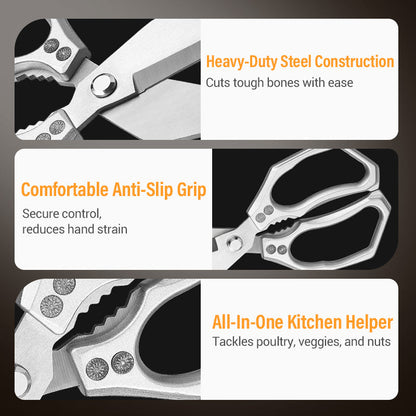 🥳2026 HOT SALE🥳All-In-One Kitchen Shears For Effortless Food Prep