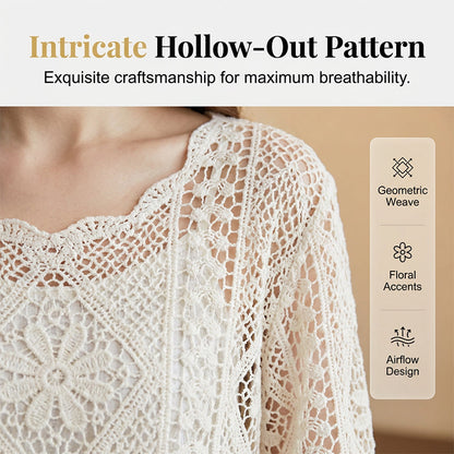 🥳2026 HOT SALE🥳Women's Vintage-Inspired Lace Cover-Up Blouse