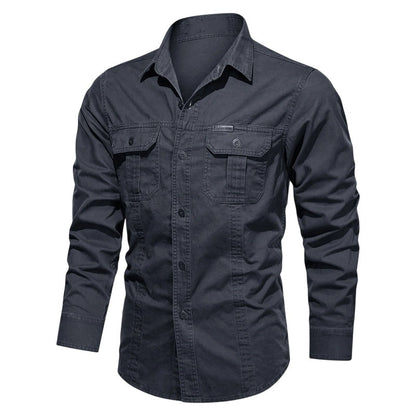 🔥2026 HOT SALE🔥Men's Long Sleeve Cotton Workwear Shirt
