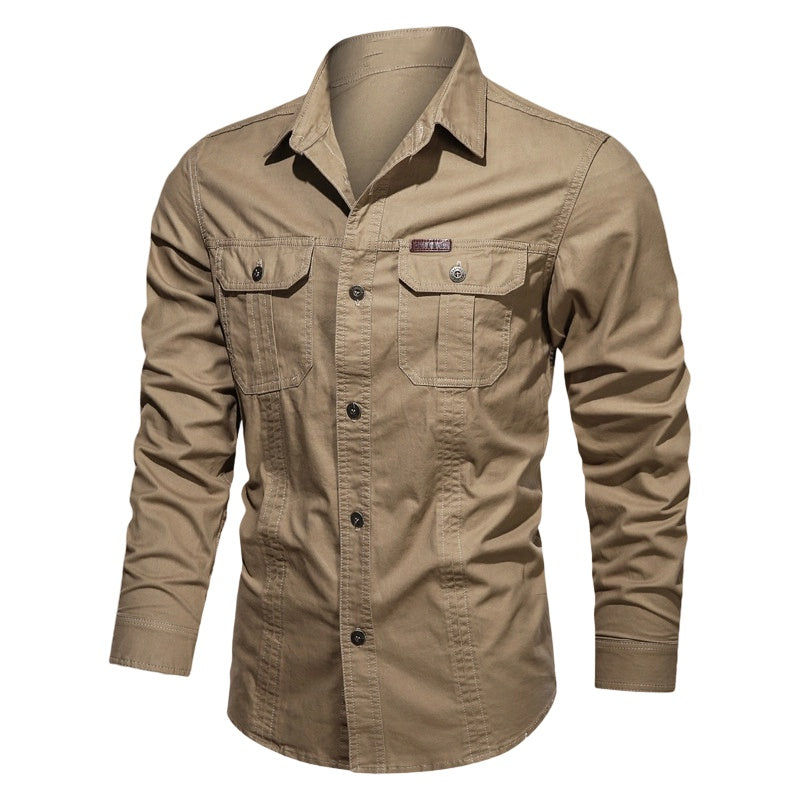 🔥2026 HOT SALE🔥Men's Long Sleeve Cotton Workwear Shirt