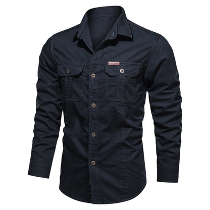 🔥2026 HOT SALE🔥Men's Long Sleeve Cotton Workwear Shirt