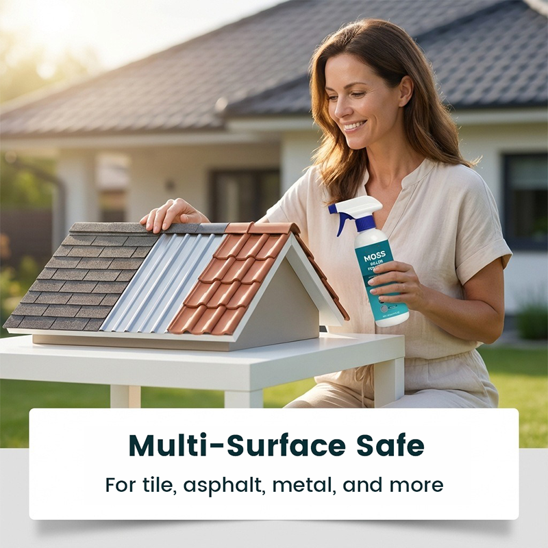 🔥Last Day Promotion - ONLY £9.99!!⚡50K+ SOLD!🏠Multi-Surface Roof Moss & Algae Cleaner Spray