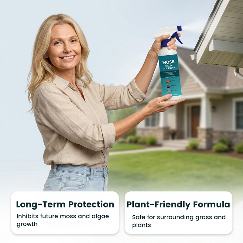 🔥Last Day Promotion - ONLY £9.99!!⚡50K+ SOLD!🏠Multi-Surface Roof Moss & Algae Cleaner Spray