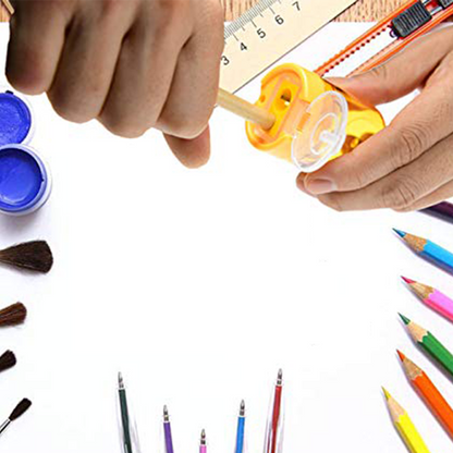Mini Double-Hole Plastic Pencil Sharpener