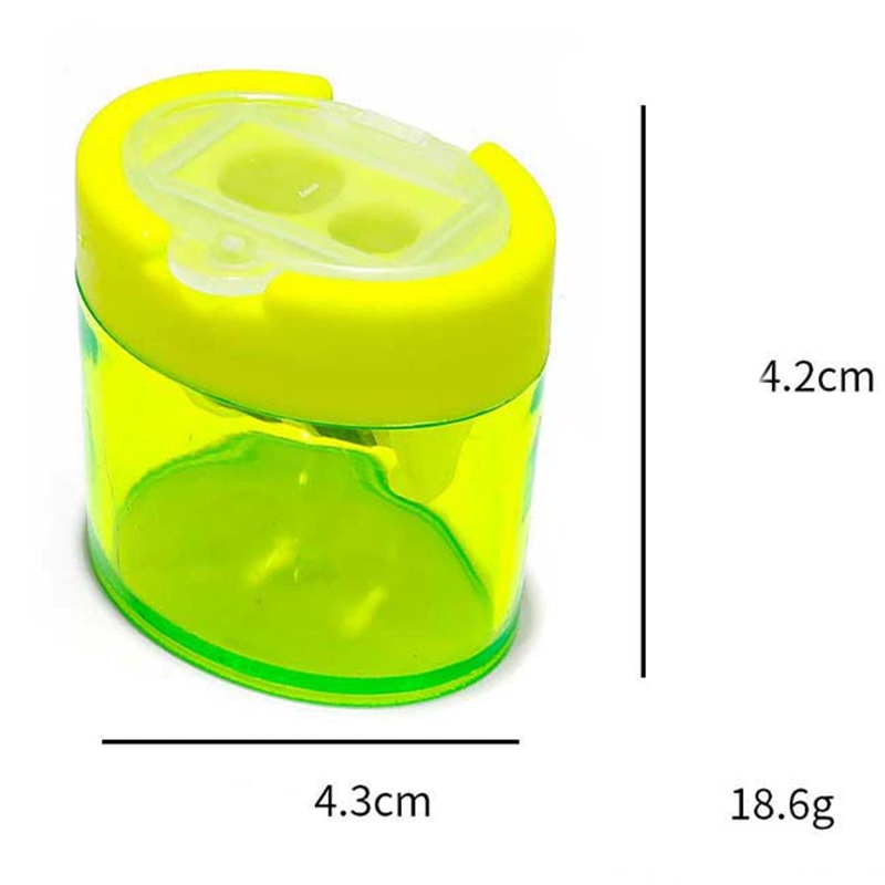 Mini Double-Hole Plastic Pencil Sharpener