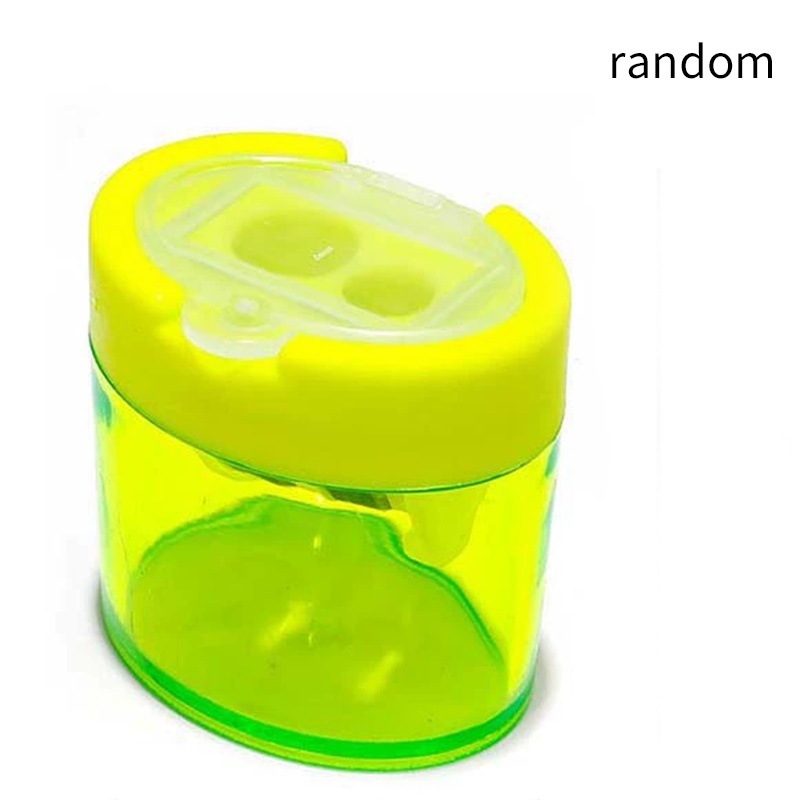 Mini Double-Hole Plastic Pencil Sharpener