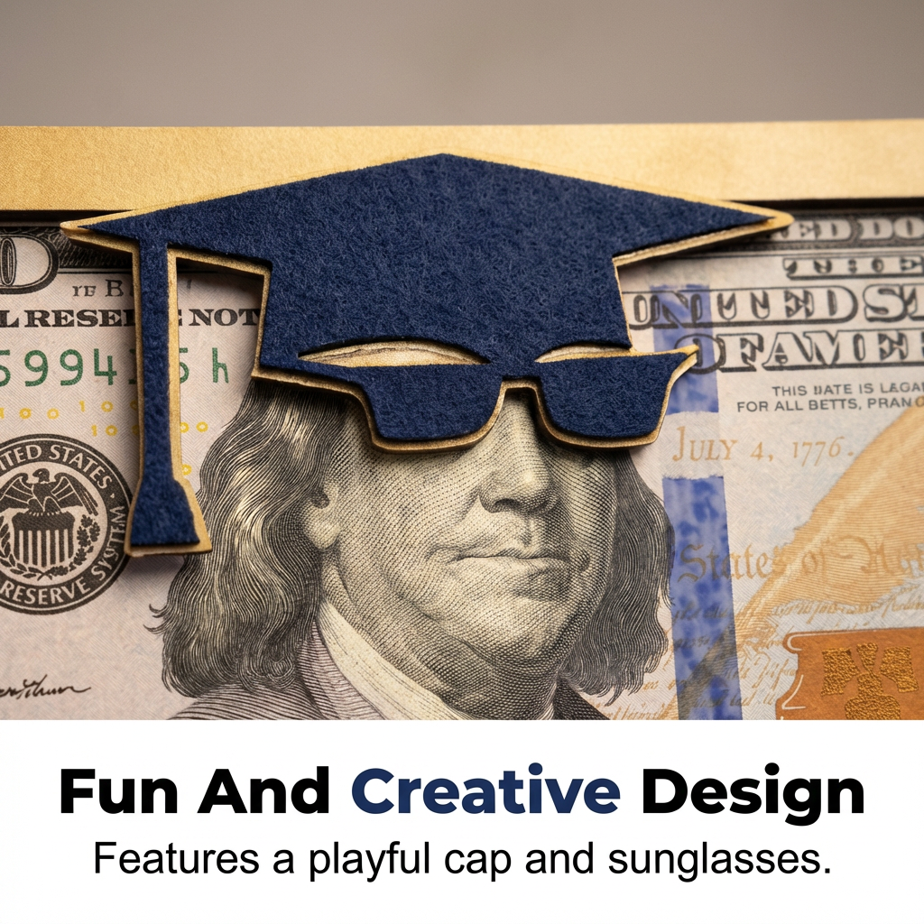 🥳2026 HOT SALE💥Creative Wooden Graduation Money Holder