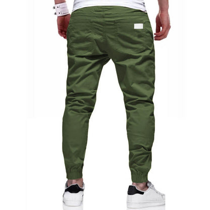 👖🏃 Men's Casual Joggers – Drawstring Elastic Waist, Slim Fit & High Stretch – Perfect for All Seasons 🌧️