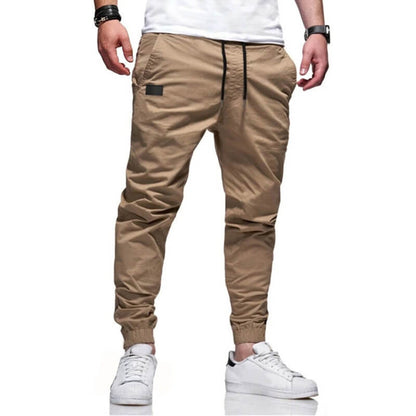 👖🏃 Men's Casual Joggers – Drawstring Elastic Waist, Slim Fit & High Stretch – Perfect for All Seasons 🌧️