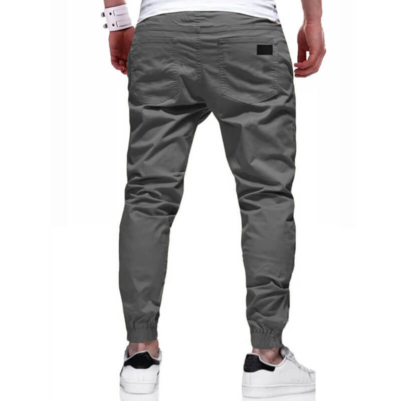👖🏃 Men's Casual Joggers – Drawstring Elastic Waist, Slim Fit & High Stretch – Perfect for All Seasons 🌧️