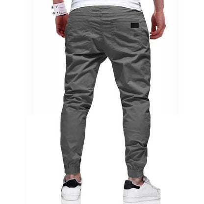 👖🏃 Men's Casual Joggers – Drawstring Elastic Waist, Slim Fit & High Stretch – Perfect for All Seasons 🌧️
