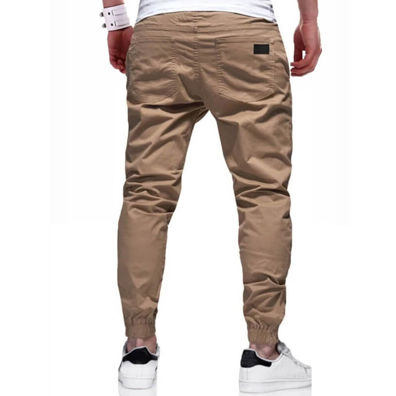 👖🏃 Men's Casual Joggers – Drawstring Elastic Waist, Slim Fit & High Stretch – Perfect for All Seasons 🌧️