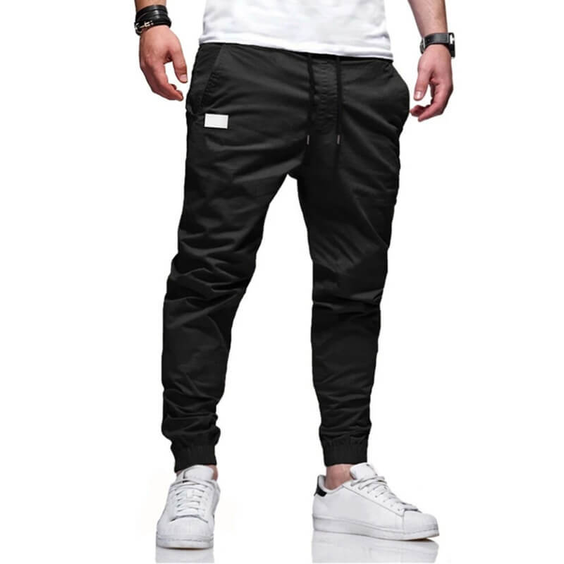 👖🏃 Men's Casual Joggers – Drawstring Elastic Waist, Slim Fit & High Stretch – Perfect for All Seasons 🌧️