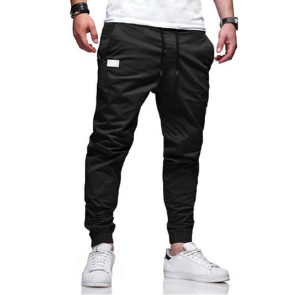 👖🏃 Men's Casual Joggers – Drawstring Elastic Waist, Slim Fit & High Stretch – Perfect for All Seasons 🌧️