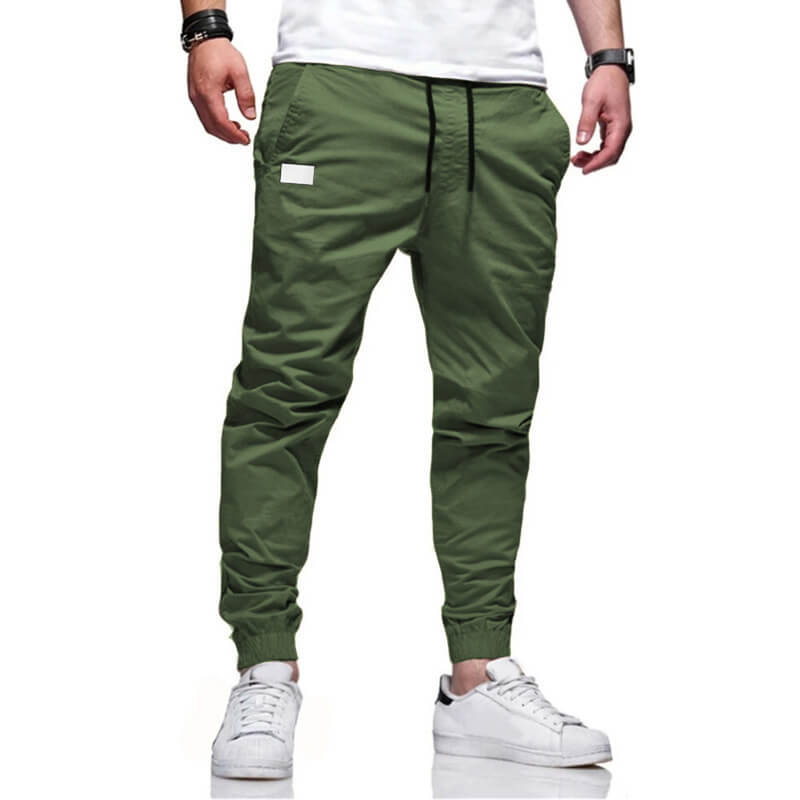 👖🏃 Men's Casual Joggers – Drawstring Elastic Waist, Slim Fit & High Stretch – Perfect for All Seasons 🌧️