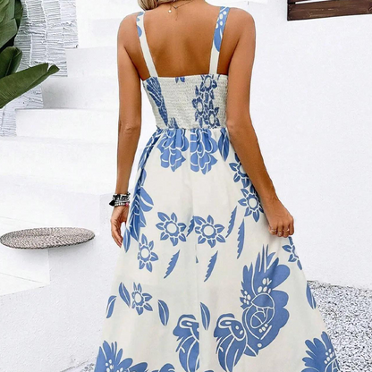 🥳2026 HOT SALE🥳Women's Floral Print Spaghetti Strap Dress
