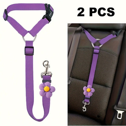 🏆 Last Day Special Price £9.99 ! 🔥Buy more save more🎁2-in-1 Dog Car Seat Belt & Walking Leash