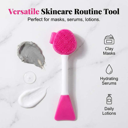 🔥2026 HOT SALE💞50K+ SOLD!⚡Dual-Ended Silicone Face Mask Applicator Brush