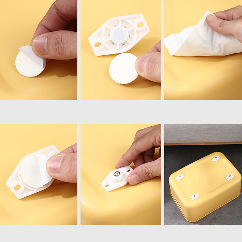 🥳2026 HOT SALE🥳💞50K+ SOLD!🎁Universal 360° Rotating Self-Adhesive Wheels Set