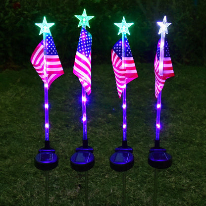 💥LAST DAY SALE 50%OFF💥🏆Outdoor Solar Flag Stake Lights