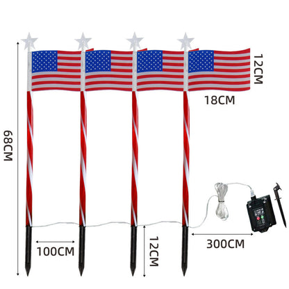 💥LAST DAY SALE 50%OFF💥🏆Outdoor Solar Flag Stake Lights