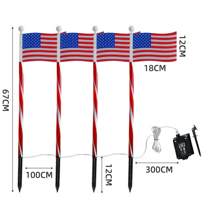 💥LAST DAY SALE 50%OFF💥🏆Outdoor Solar Flag Stake Lights
