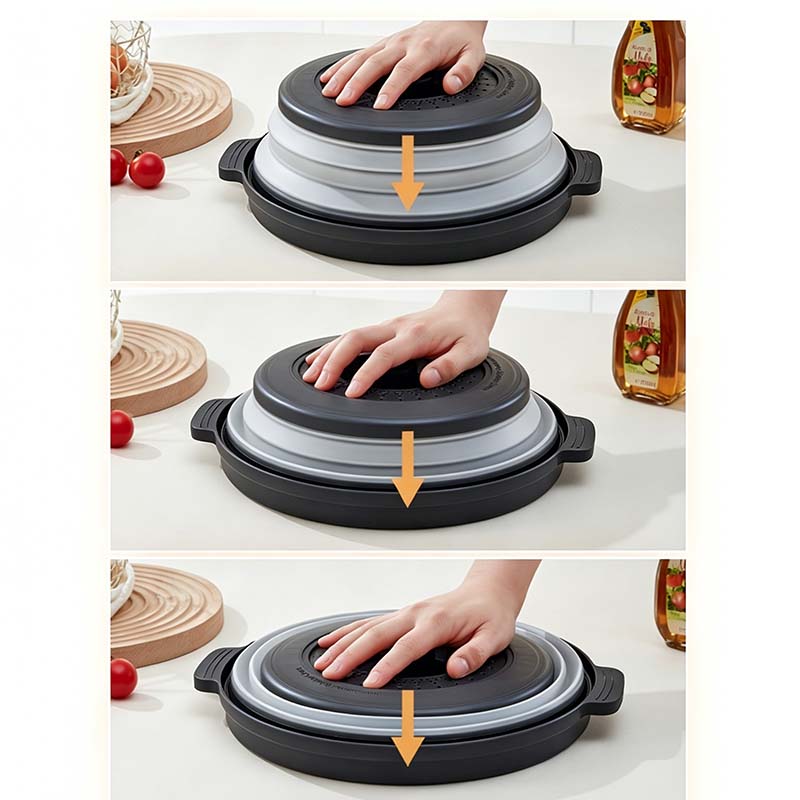 🏆 Last Day Special Price ! ✨Collapsible Microwave Cover with Base Mat💨