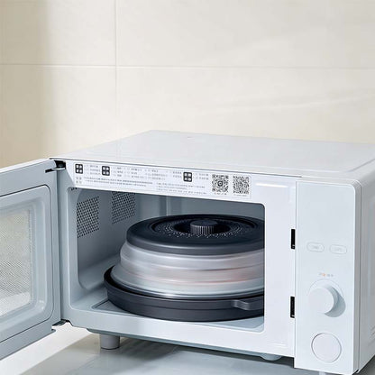 🏆 Last Day Special Price ! ✨Collapsible Microwave Cover with Base Mat💨