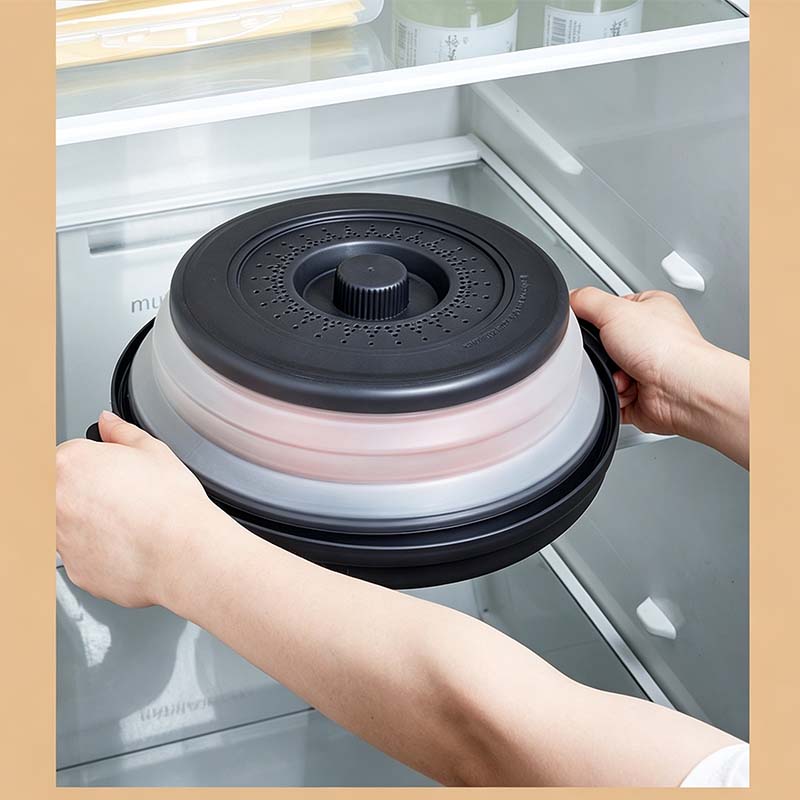 🏆 Last Day Special Price ! ✨Collapsible Microwave Cover with Base Mat💨