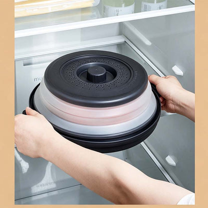 🏆 Last Day Special Price ! ✨Collapsible Microwave Cover with Base Mat💨