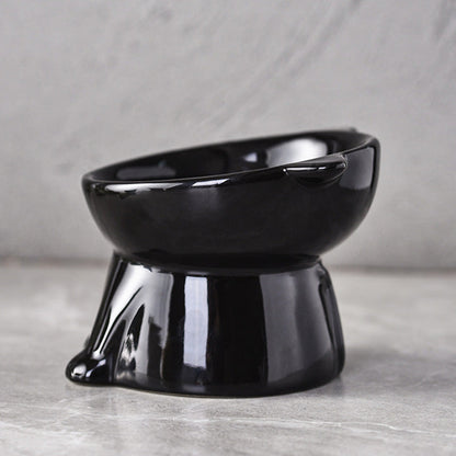 🐱 LIMITED-TIME 50% OFF! ✨ Ergonomic Elevated Cat Bowl – 15° Tilt, Ceramic, Anti-Ti