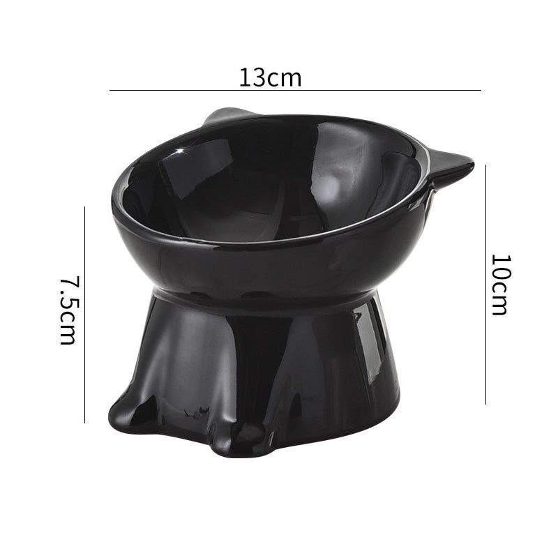 🐱 LIMITED-TIME 50% OFF! ✨ Ergonomic Elevated Cat Bowl – 15° Tilt, Ceramic, Anti-Ti