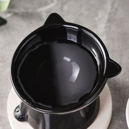 🐱 LIMITED-TIME 50% OFF! ✨ Ergonomic Elevated Cat Bowl – 15° Tilt, Ceramic, Anti-Ti