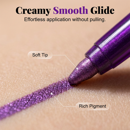 🌈BUY 1 GET 1 FREE✨💖Colorful Smudge-Proof Glitter Eyeliner Pencil