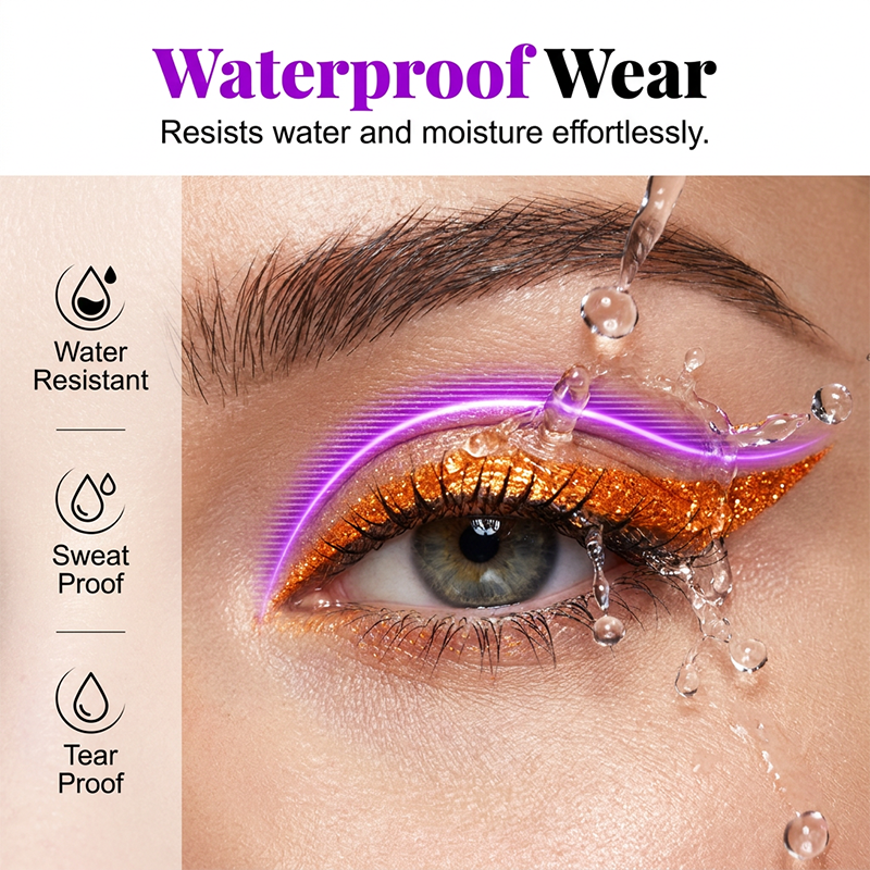 🌈BUY 1 GET 1 FREE✨💖Colorful Smudge-Proof Glitter Eyeliner Pencil