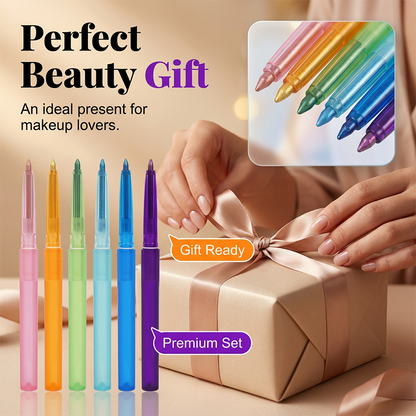 🌈BUY 1 GET 1 FREE✨💖Colorful Smudge-Proof Glitter Eyeliner Pencil